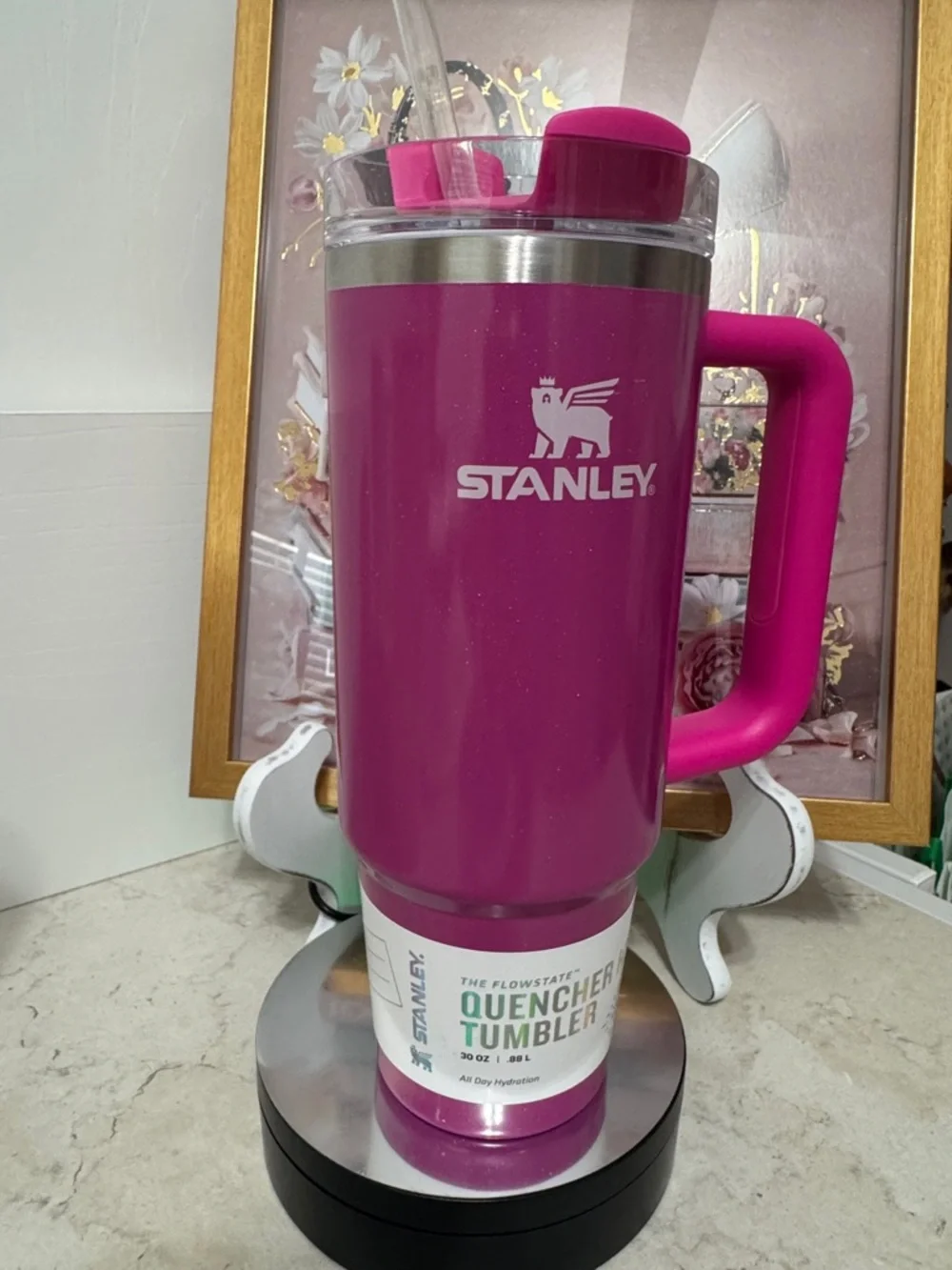 Mystery Stanley Quencher Tumbler 30oz - fuchsia sparkle NWT 💕💕 - Picture 1 of 1